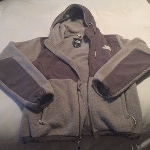 Grey Zip The North Face Jacket
